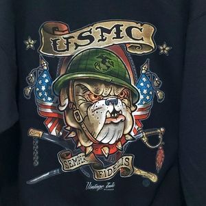 U.S. MARINES Bulldog hooded Sweatshirt